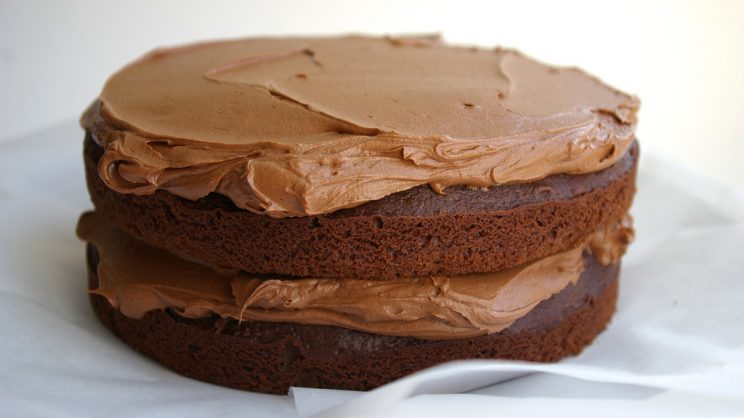 Image of a chocolate layer cake