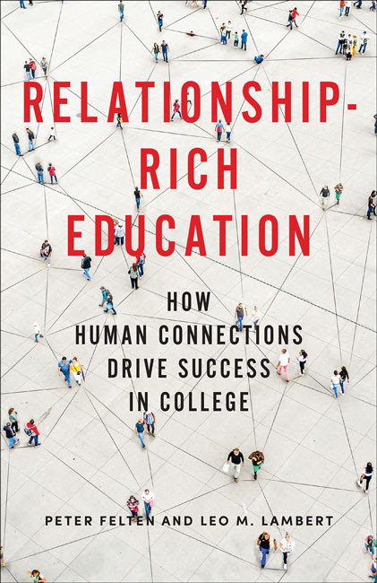 Book cover for Relationship-Rich Education - How Human Connections Drive Success in College by Peter Felten and Leo M. Lambert