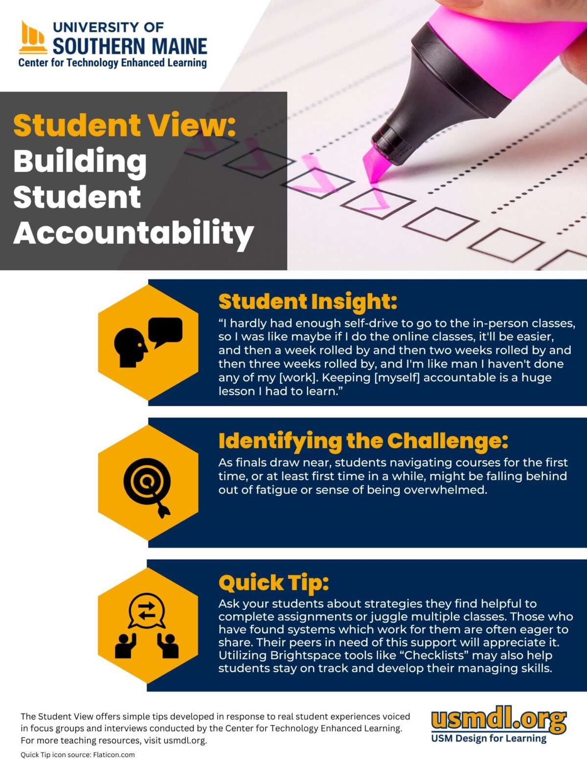 Building Student Accountability Infographic. All information in text following.