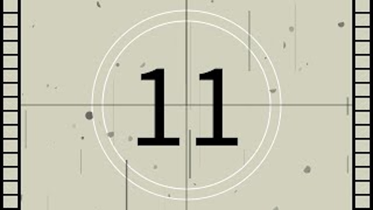 film countdown still with the number 11