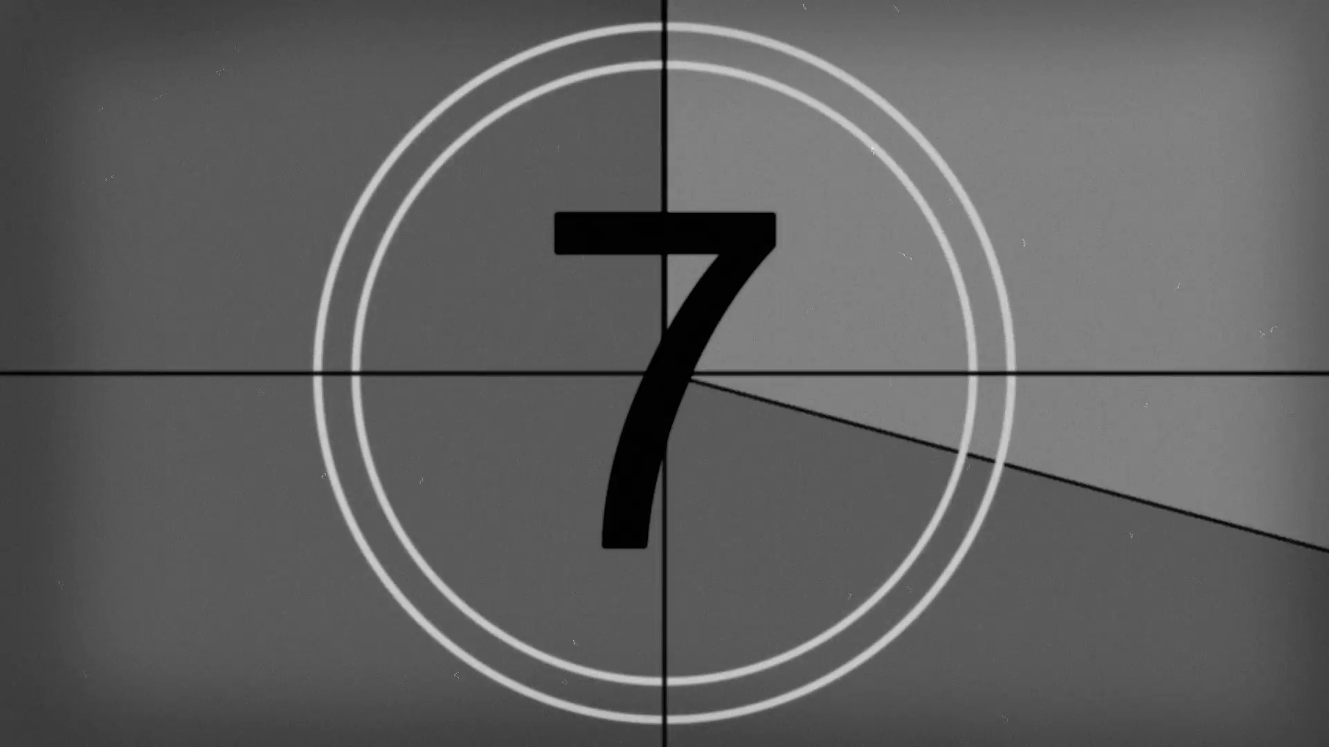 film countdown still with the number 7